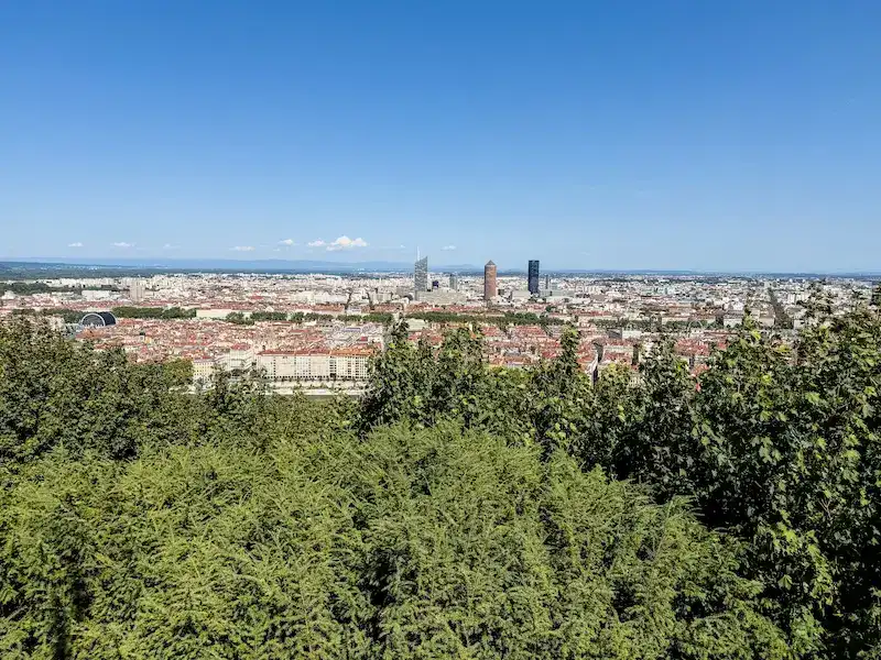 A view of Lyon from above