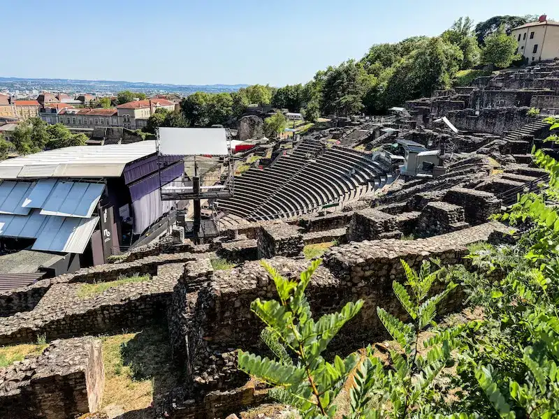 Vast Roman ruins in Lyon