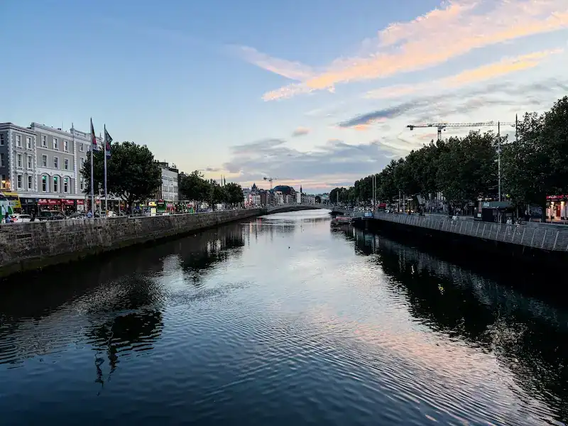 A scene from Dublin in Ireland
