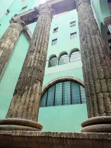 Roman ruins in the Gothic Quarter