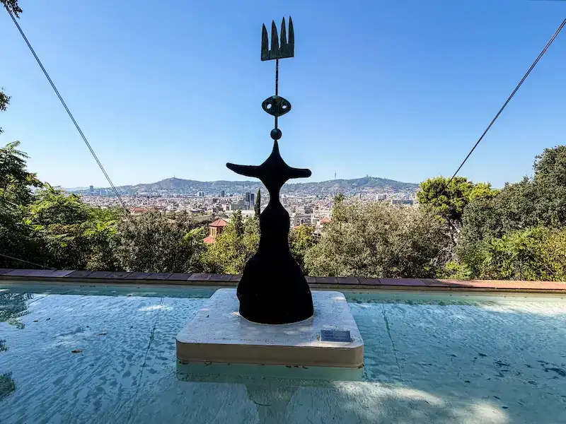 A view from the top of Montjuïc in Barcelona