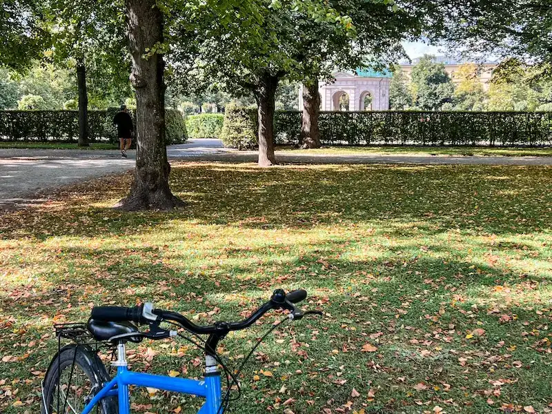 A bicycle in the English Garden in Munich