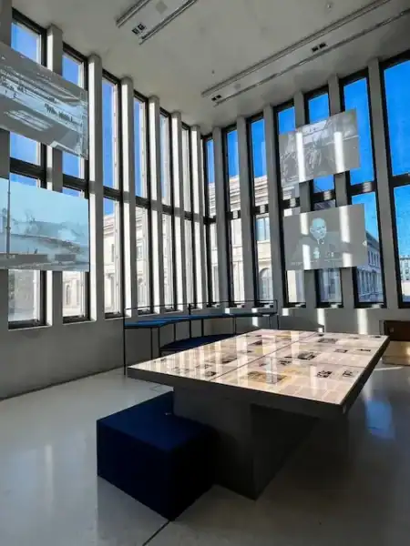 An exhibit inside the NS-Dokumentationszentrum München in Munich