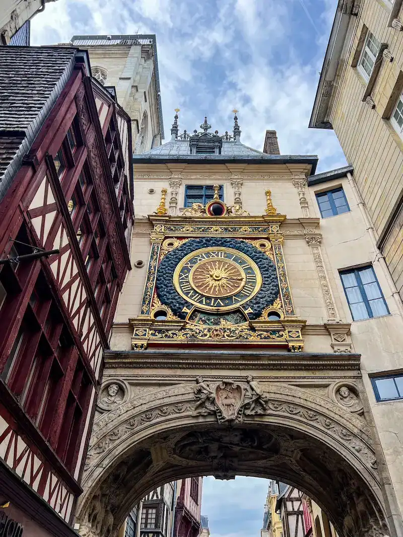 Le Gros-Horloge, a 14th-century clock, in Rouen