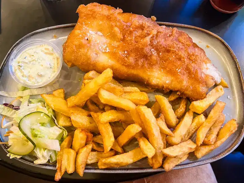 Fish and chips in Rouen
