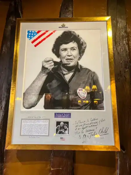 A picture of Julia Child in Rouen