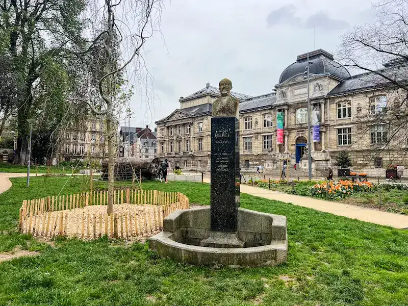 The outside of the art museum in Rouen