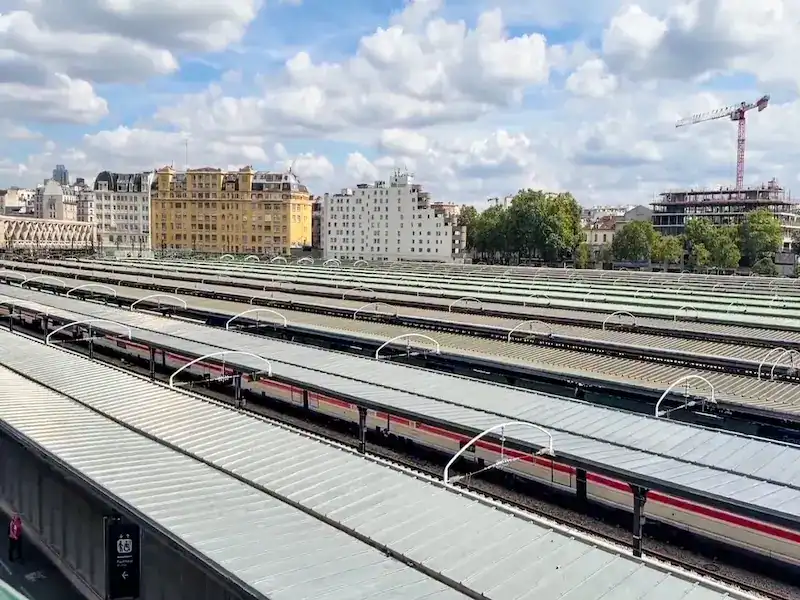 A view of a train station in the 10th, considered by some to be the worst arrondissement in Paris