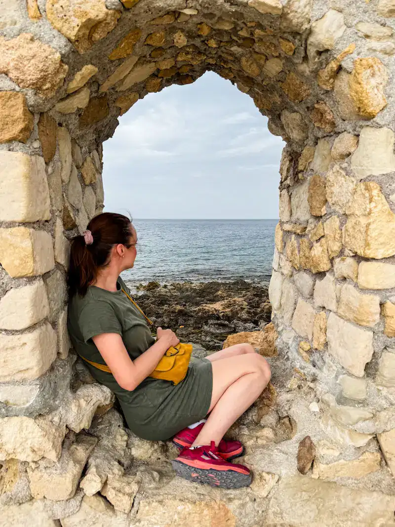 A keyhole viewpoint in Chania on a Crete itinerary