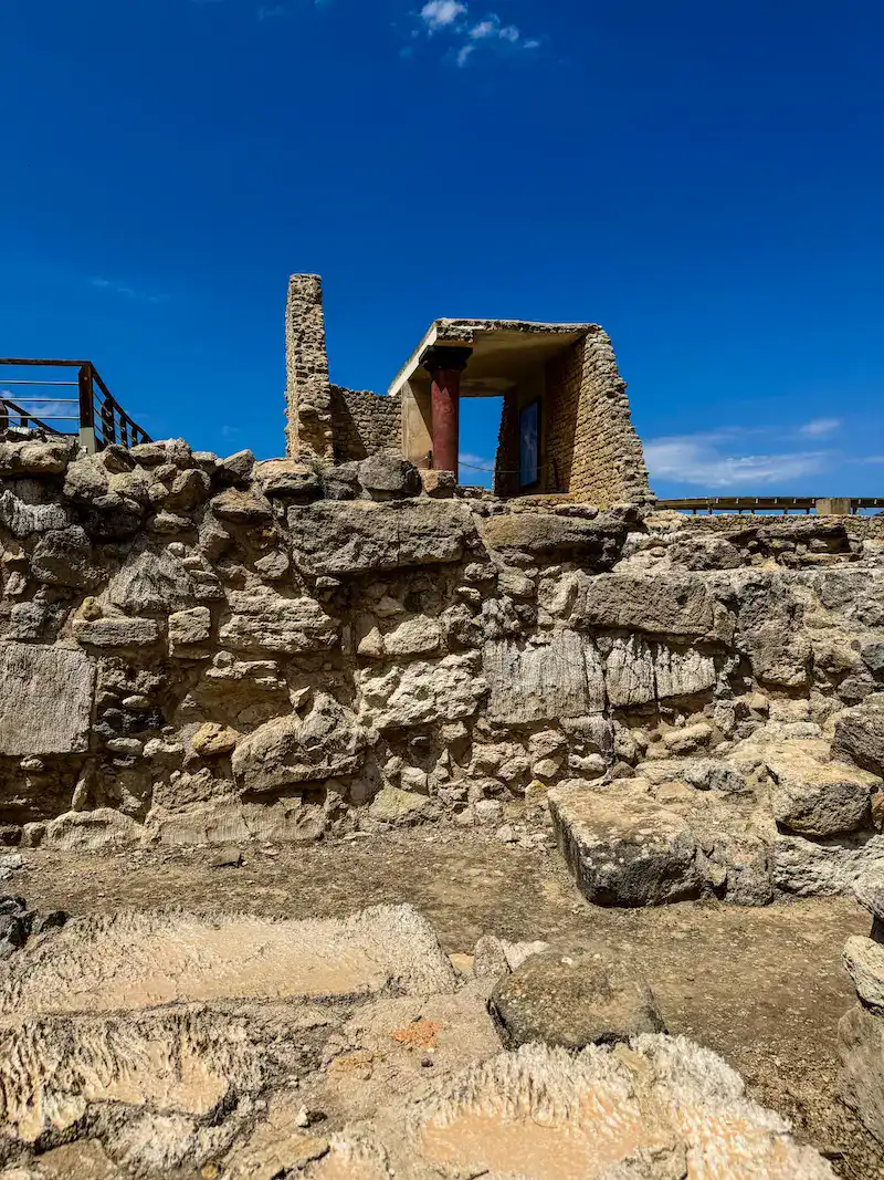 Ancient ruins on a Crete itinerary