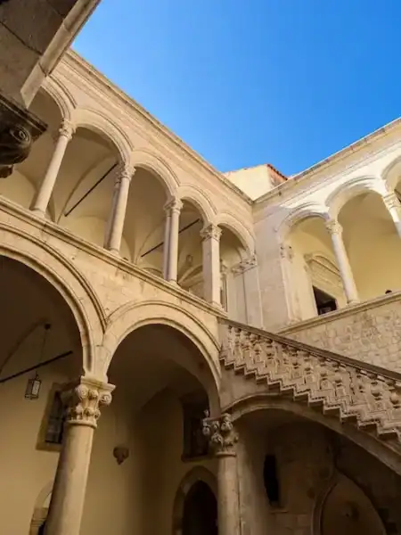 Exterior walls of Rector's Palace in Dubrovnik