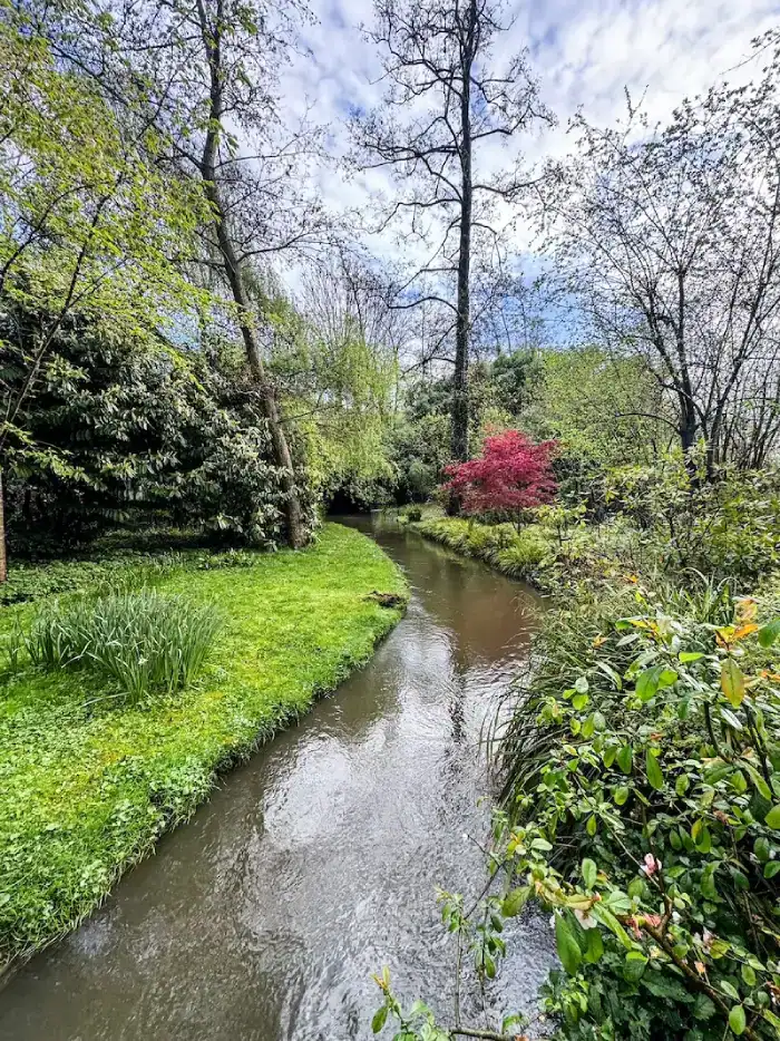 A river runs through Giverny in Normandy.
