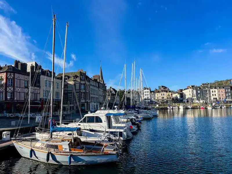 Boats docked in Honfleur, Normandy