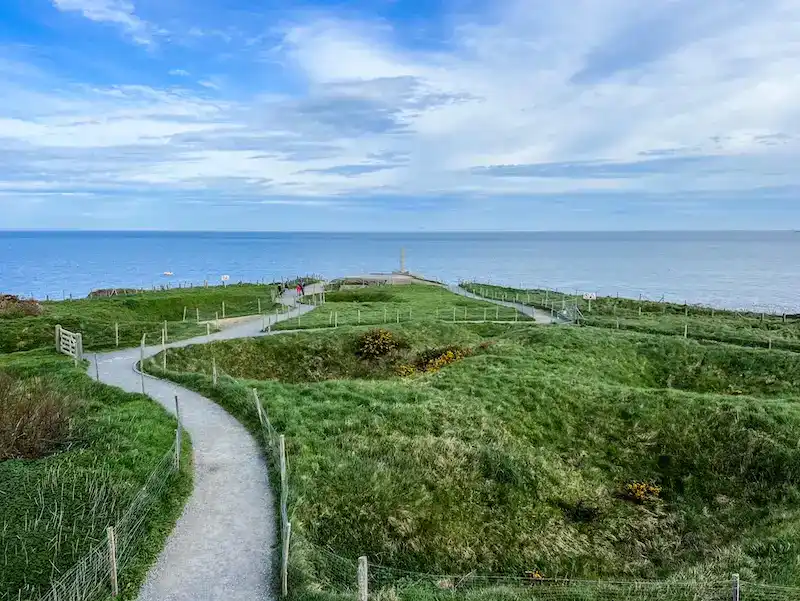 A view of the Normandy beaches