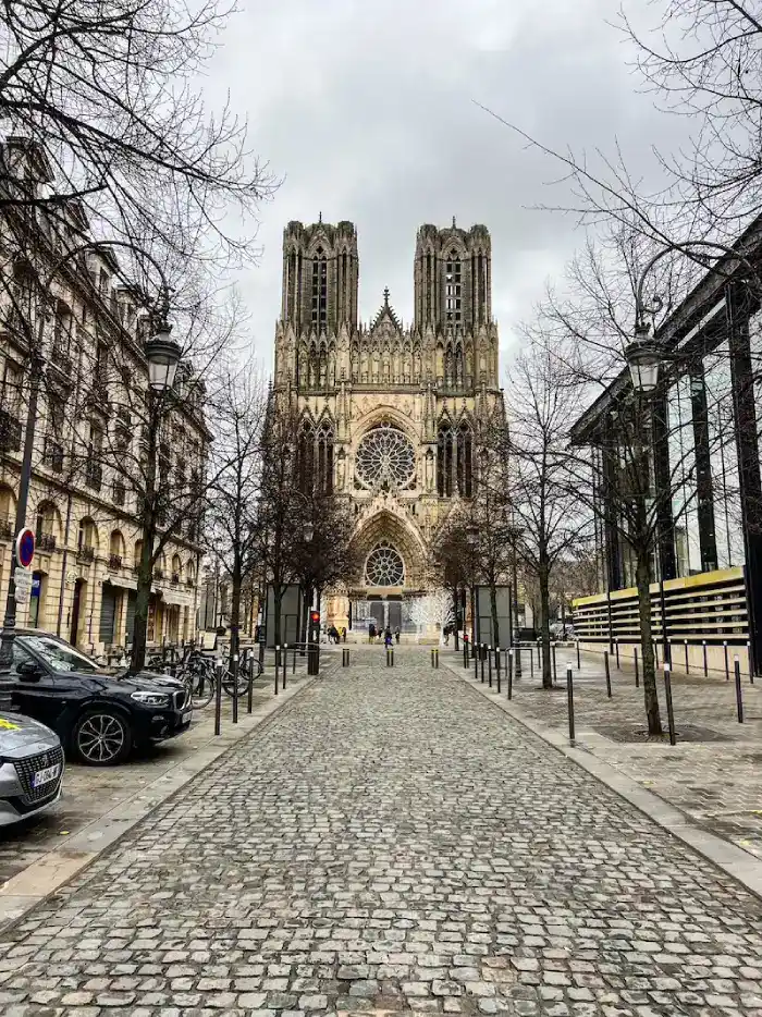 A cathedral in Reims on a day trip from Paris